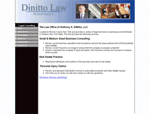 Tablet Screenshot of dinittolaw.com